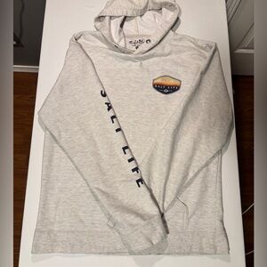 Salt Life Women's Light Gray Hoodie with Logo